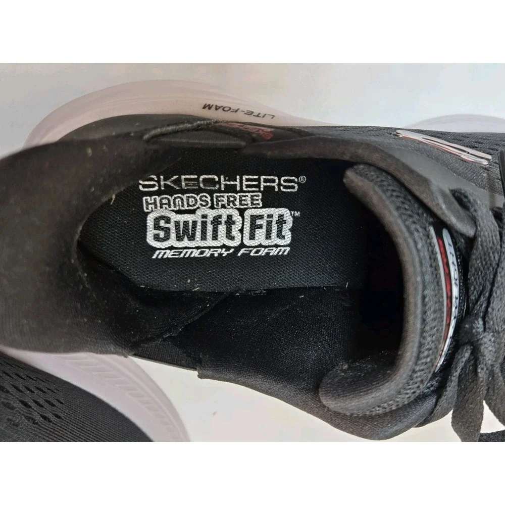 Skechers Hands Free Swift Fit Woman's Sz 9 Lite-Foam Laced Sneakers‎